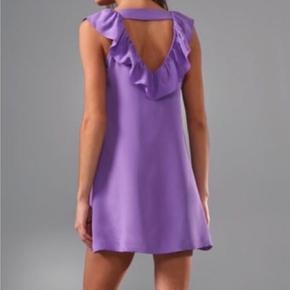 Purple silk dress by Anlo